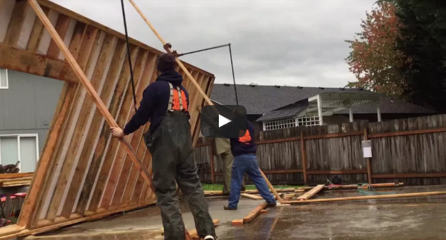 Video: How to raise a wall in 15 seconds